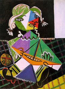 Maya With Boat — Pablo Picasso, Surrealist Art