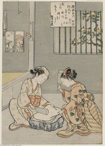 The Cloth-fulling Jewel River — Suzuki Harunobu