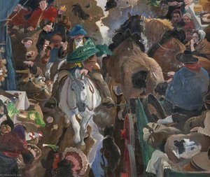 'riding Into Market' — Alexander Goudie