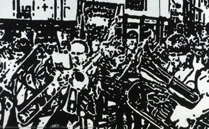 Durham Miners' Gala (right Panel) — George Fennel Robson