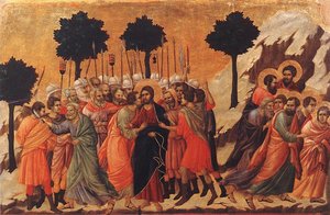 Christ Taken Prisoner — Duccio Di Buoninsegna, Italian Renaissance