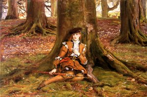 Rosalind In The Forest — Sir John Everett Millais