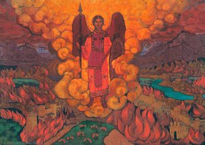 The Last Angel — Nicholas Roerich, Symbolic Expressionism