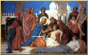 St. Louis Caring For The Plague Victims — William-adolphe Bouguereau