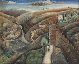 The Walls Of Jerusalem, (1927) — Reuven Rubin
