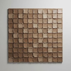 Monolithic Earth: A Sculptural Study Of Rhythmic Cellular Relief And Organic Symmetry — David Moreau, Contemporary Abstraction