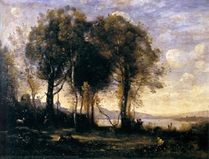 Goat-herds — Jean-baptiste-camille Corot, Impressionism