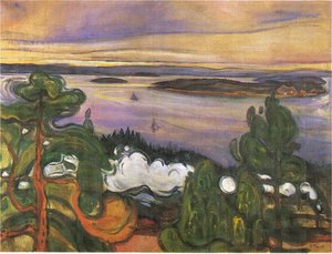 Smoke Train — Edvard Munch, Expressionism