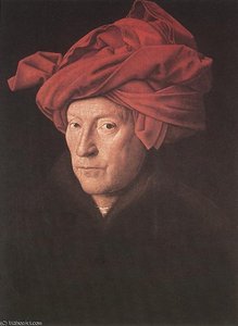 Hombre Con Turbante — Jan Van Eyck, Pintura Flamenca Temprana