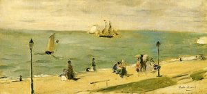 The Beach At Petit Dalles (aka On The Beach) — Berthe Morisot, Impressionism