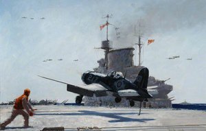 Fleet Air Arm Corsair Landing On — Charles David Cobb