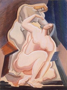 Two Nude Female Figures (seated And Bending) — Alexander Archipenko