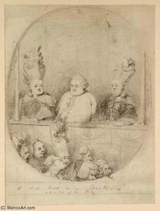 A Side Box At An Oratorio With A Bit Of The Pit — Sir Nathaniel Dance Holland