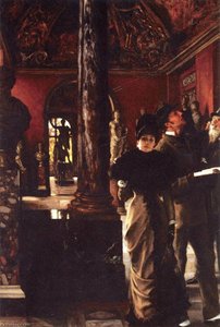 Foreign Visitors At The Louvre — Jacques Joseph Tissot