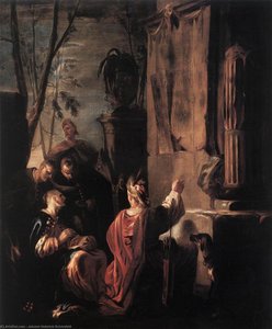 Scythians At The Tomb Of Ovid — Johann Heinrich Schönfeld, Baroque