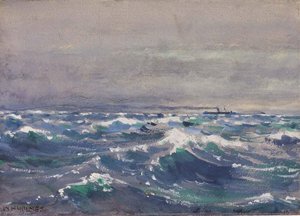 On The Steamer Bremen, Off Nova Scotia, 1880 — William Henry Holmes