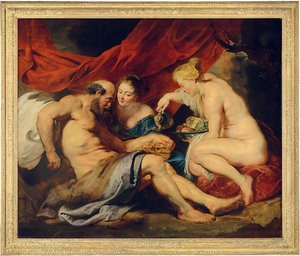 Lot And His Daughters — Peter Paul Rubens, Baroque