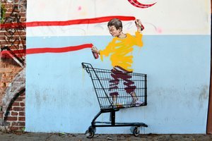 ERNEST ZACHAREVIC,Shopping Cart, ColorsInLA