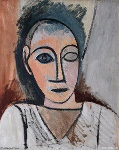 Buste D'homme (etude Pour Les Demoiselles D'avignon) — Pablo Picasso, Cubist Exploration