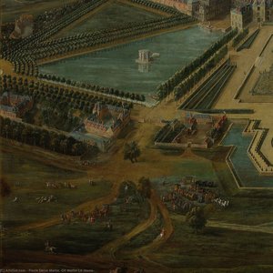 Vue Du Château De Fontainebleau — Pierre Denis Martin (dit Martin Le Jeune)