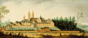 View Of The Abbey Of Egmond-binnen, Claes Jacobsz Van Der Heck, 1638 — Nicolaes Jacobsz Van Der Heck