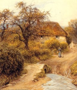 Hill Farm, Symondsbury — Helen Allingham (helen Mary Elizabeth Paterson)