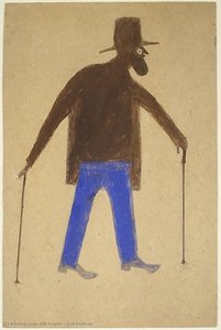 Self-portrait — Bill Traylor