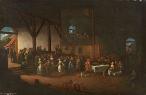 Barn Interior With Bauernfest — Egbert Jaspersz Van Heemskerck