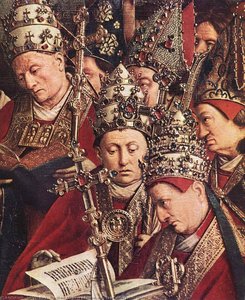 Das Gnadenbild Von Gent: Die Verehrung Des Lamms (detail Unten Rechts) — Jan Van Eyck