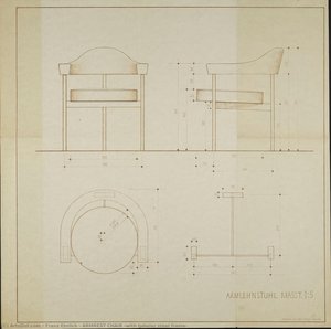 ARMREST CHAIR (with tubular steel frame)