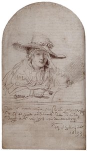 Saskia In A Straw Hat — Rembrandt Peale