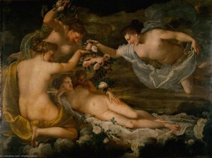Venus Adored By The Graces — Pietro Liberi