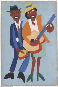 Blind Singer — William H. Johnson