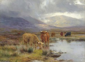 A Rainy Day In The Highlands — Louis Bosworth Hurt