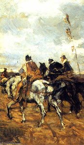 Horses And Knights — Giovanni Boldini