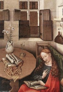 Annunciation (detail) — Robert Campin (master Of Flemalle)