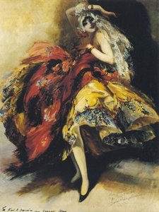The Bright Shawl — Everett Shinn
