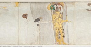 El Friso De Beethoven - Panel 3 — Gustav Klimt, Art Nouveau