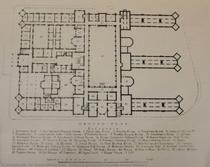 Reference ground plan of Leeds General Infirmary