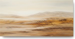 Ephemeral Horizons: A Study In Ochre Haze And Deep Contemplative Silence — Laurent Lefèvre