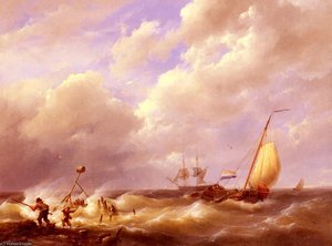 A Sea Piece — Hermanus Koekkoek (the Elder)
