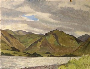 Nabb Hill, Lake District (recto) — Bertha Ridley Bell