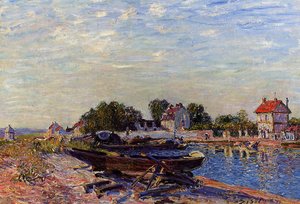 The Loing At Saint-mammes — Alfred Sisley