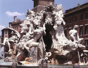 Fountain Of The Four Rivers — Gian Lorenzo Bernini, Baroque