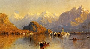 Lake Maggiore — Sanford Robinson Gifford, Hudson River School