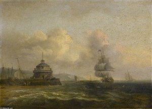 Coastal Scene — Thomas Luny