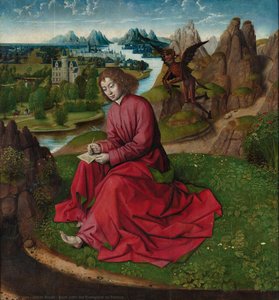 Saint John The Evangelist On Patmos — Dierec Bouts, Northern Renaissance