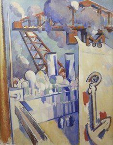 Portsmouth Docks — John Duncan Fergusson