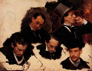 Men's Heads — Ilya Yefimovich Repin