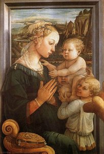 Madonna And Child With Two Angels — Filippo Di Tommaso Lippi